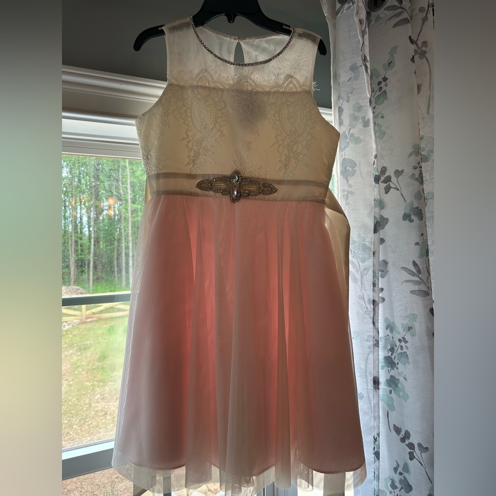 Girls Flower Girl dress.  Size 16.  Like new, worn only 2 hours for ceremony.